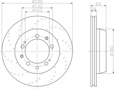 HELLA PAGID 8dd355104751 -  Тормозной диск